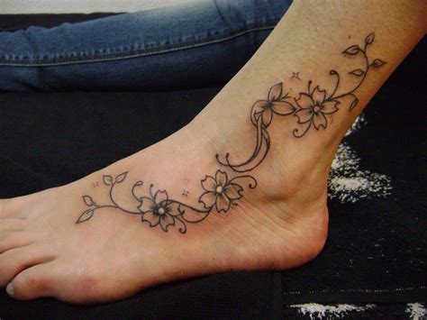 Trepadeira Foot Tattoos Girls Cute Ankle Tattoos Ankle Tattoo Designs