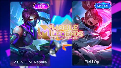 Hanabi Field Op Special Skin Vs V E N O M Nephila Epic Skin Mobile