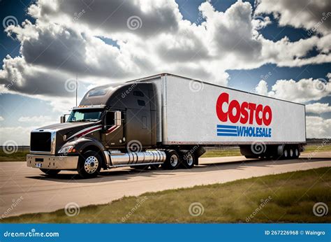 Costco Delivery Trucks At Warehouse In Toronto Editorial Photo