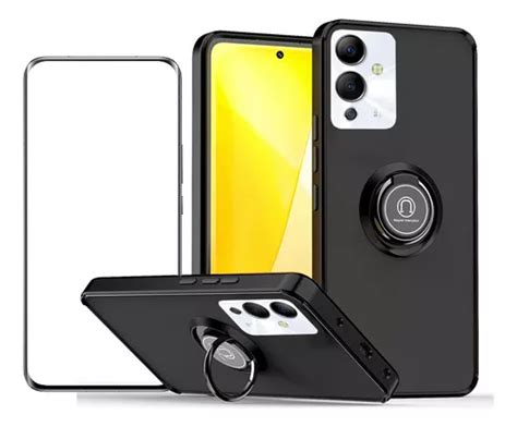 Funda Para Infinix Hot 12i Textura Tener Vidrio Membrana Meses sin interés