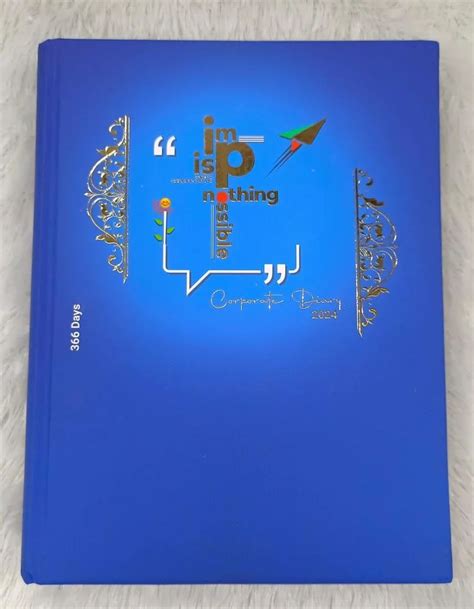 Glue Bound PU Leather Cover New Year Diaries 2024 Size B5 At Rs 210