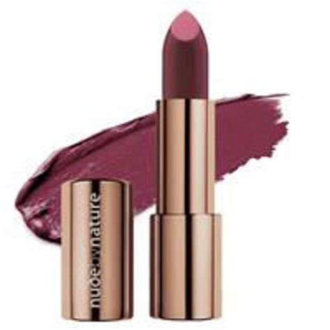 HNCmua Nude By Nature Moisture Shine Lipstick 07 Deep Plum