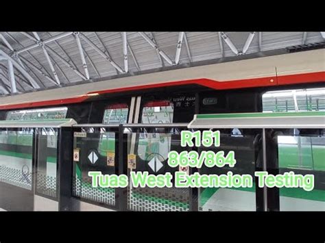 Smrt Alstom Movia R Tuas West Extension Testing Youtube