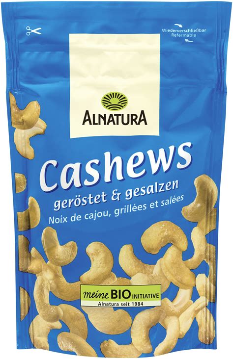 Cashews Ger Stet Und Gesalzen G In Bio Qualit T Von Alnatura