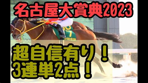 名古屋大賞典2023 予想 3連単2点！名古屋競馬専門プロ推奨！年1レベルの超自信レース 競馬動画まとめ