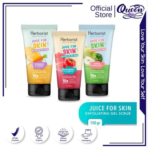 Jual Herborist Juice For Skin Exfoliating Gel Body Scrub Gr