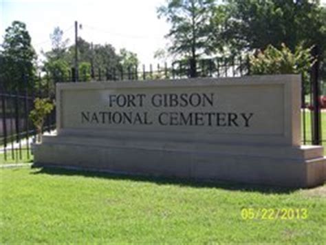 Fort Gibson National Cemetery in Fort Gibson, Oklahoma - Find a Grave ...