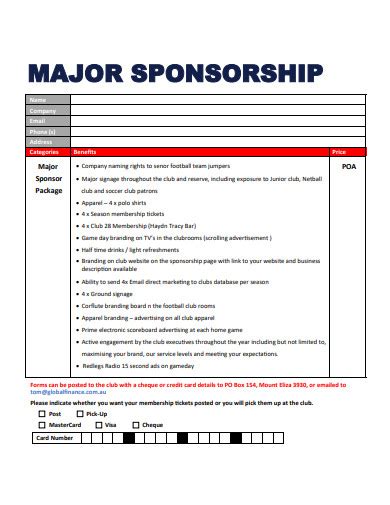 Free 10 Soccer Club Sponsorship Proposal Samples In Pdf Ms Word