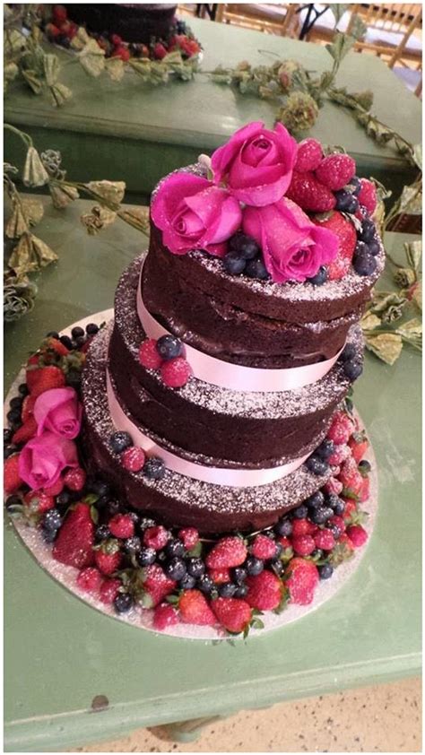 Rustic Naked Cake Decorated Cake By Sweet Bea S CakesDecor