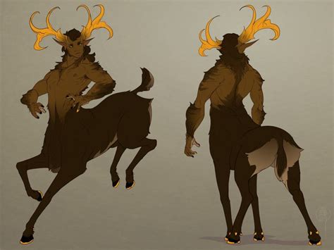 Cervitaur | Fantasy character design, Character design, Creature art