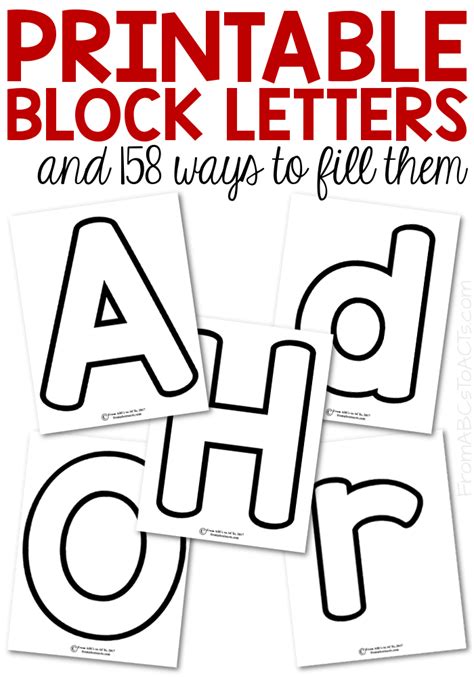 Printable Alphabet Block Letters