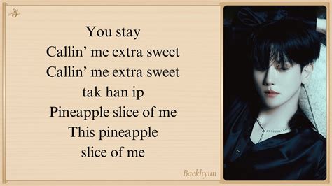 Baekhyun Pineapple Slice Easy Lyrics Youtube