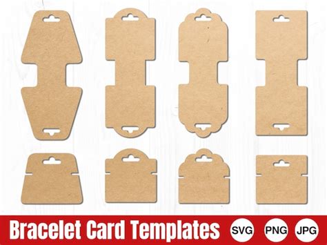 Bracelet Card Templates Svg Png Commercial Use Instant Etsy Australia