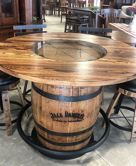 Jack Daniels Whiskey Barrel Pub Table | Deutsch Furniture Gallery