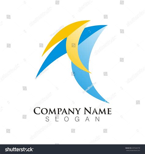 We Move Forward Together Arrow Logo Stock Vector Royalty Free