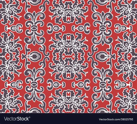 Seamless oriental floral pattern for fabric Vector Image