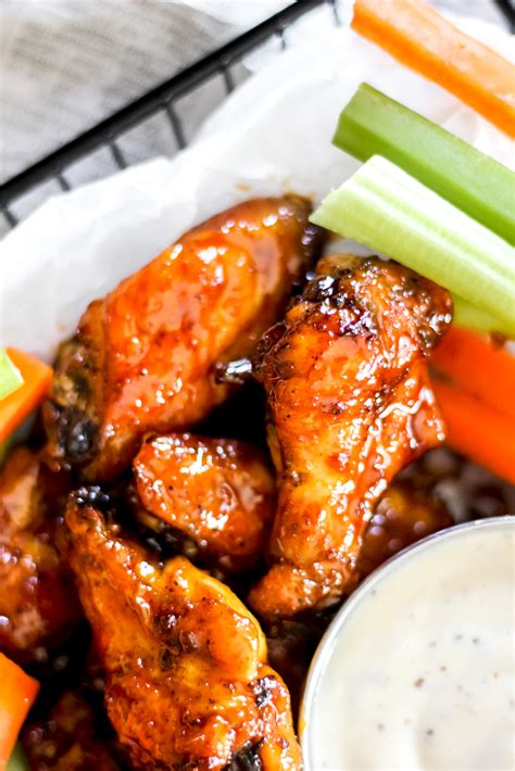 Air Fryer Sticky Honey Garlic Chicken Wings The Seasoned Skillet