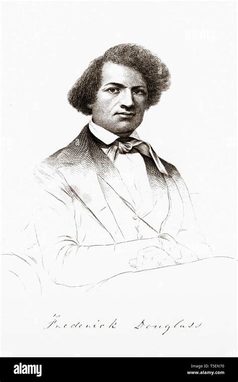 An Engraved Frontispiece Of Frederick Douglass 1818 1895 From The