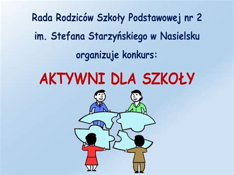 Konkurs Rady Rodzic W Aktywni Dla Szko Y Szko A Podstawowa Nr Im