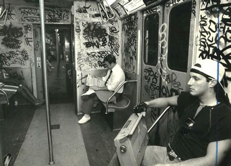 Boombox On The Graffiti Covered Nyc Subway 1985 Roldschoolcool