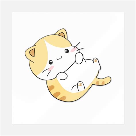 Cat Laying Sticker | UV DTF Transfer Stickers