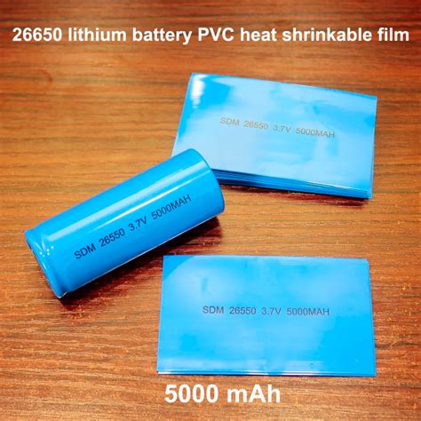 100pcs Lot 26650 Lithium Battery Package Heat Shrinkable Sleeve Battery