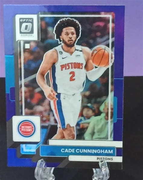 2022 23 Donruss Optic Cade Cunningham Purple Holo 92 Detroit Pistons