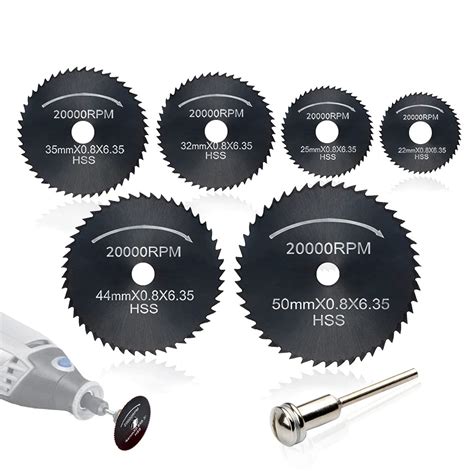 Buy AniSqui 7Pcs High Speed Steel HSS Saw Disc Wheel Cutting Blades