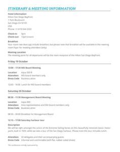 Free Meeting Itinerary Templates Printable Pdf Word Excelshe