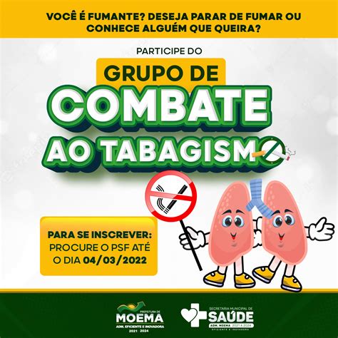 Prefeitura De Moema Grupo De Combate Ao Tabagismo