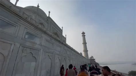 Iconic Taj Mahal of India drone shoot, T... | Stock Video | Pond5