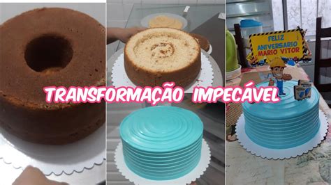 Como transformei um bolo de buraco no meio em um bolo de aniversário