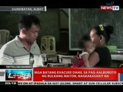 Ntvl Mga Batang Evacuee Dahil Sa Pag Aalburuto Ng Bulkang Mayon