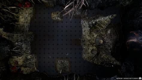 Secret Cave Map [animated Battlemap] [32x18] [120px Per Square] [gridded] [3d Rendered] [oc