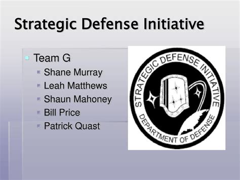 PPT - Strategic Defense Initiative PowerPoint Presentation, free ...