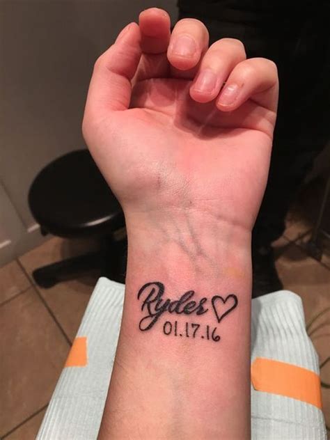 35 Baby Name Tattoo Ideas For New Mom And Dad Annie Baby Monitor