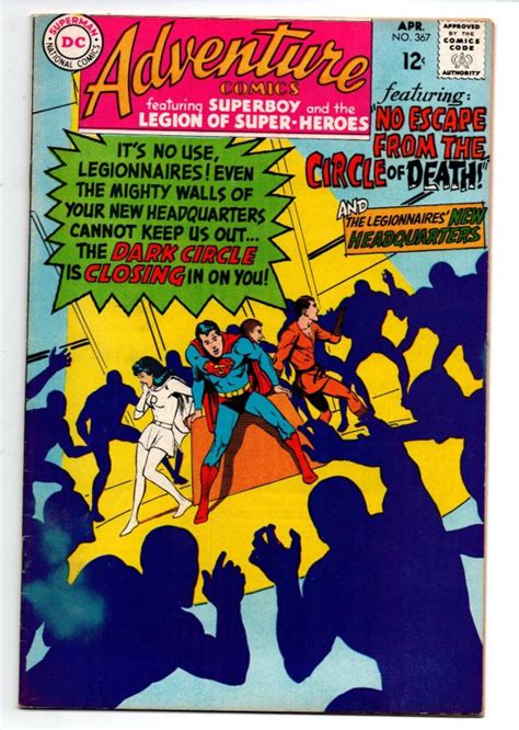 Adventure Comics 367 Superboy And The Legion Of Super Heroes 1968