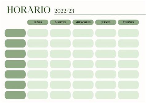 Pin En Horarios De Clase Aesthetic