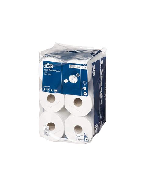 Tork Smartone Mini Carta Igienica 2 Veli 620 Fogli Per Roll Bianco 12