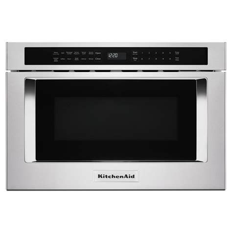 Kitchenaid 24 Inch Under Counter Microwave Oven Drawer In Stainless