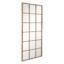 Kinnia Design Espejo Ventana Oro Metal Cristal X X Cm Dentro