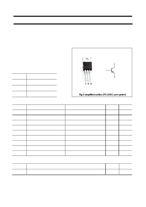 2SC1061 Datasheet 1 4 Pages SAVANTIC Silicon NPN Power Transistors