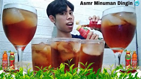 Mukbang Minuman Segar Dinginasmr Minuman Teh Pucuk Teh Javana Youtube