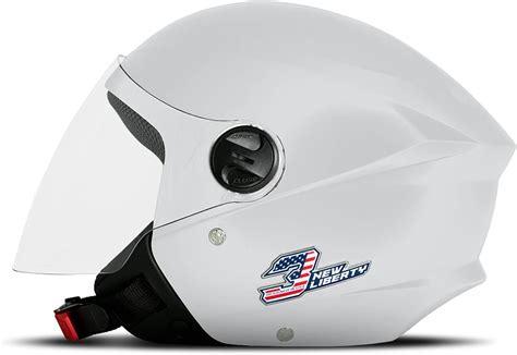 CAPACETE ABERTO PRO TORK NEW LIBERTY 3 ELITE BRILHANTE BRANCO TAM 58