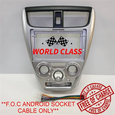 PERODUA AXIA 2014 2022 SILVER 9 ANDROID CASING FREE PLUG AND PLAY