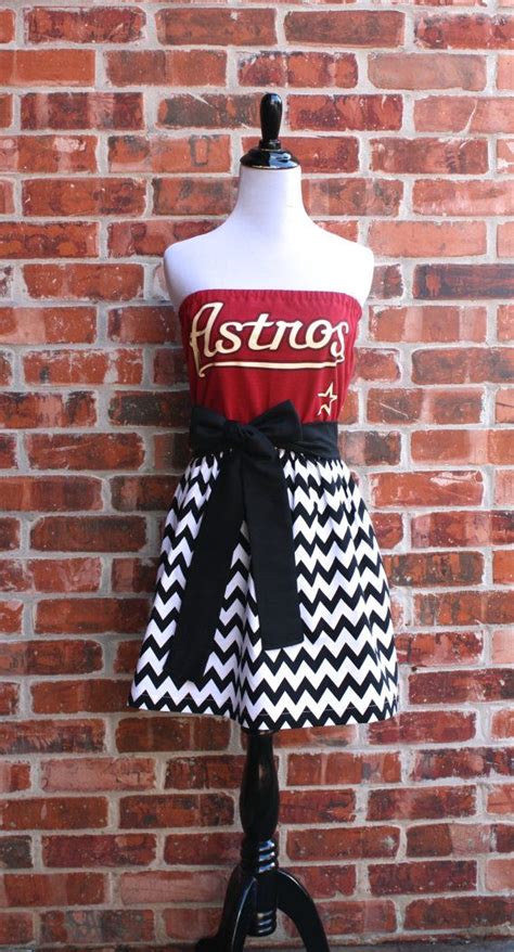 Houston Astros Baseball Strapless Game Day Dress Size Small Etsy