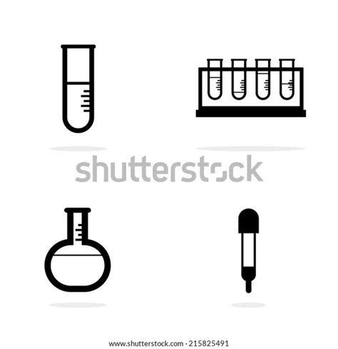 Science Lab Equipment Symbol Iconvector Design Stock Vector (Royalty Free) 215825491 | Shutterstock