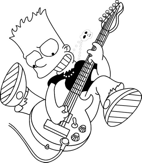 Coloriages Guitariste M Tiers Et Professions Dessins Colorier