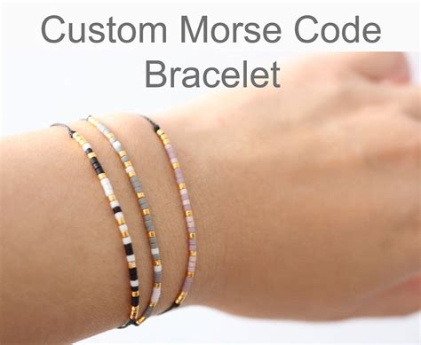 Custom Morse Code Bracelet Sorority Bracelets Morse Code Etsy Morse Code Bracelet Sorority