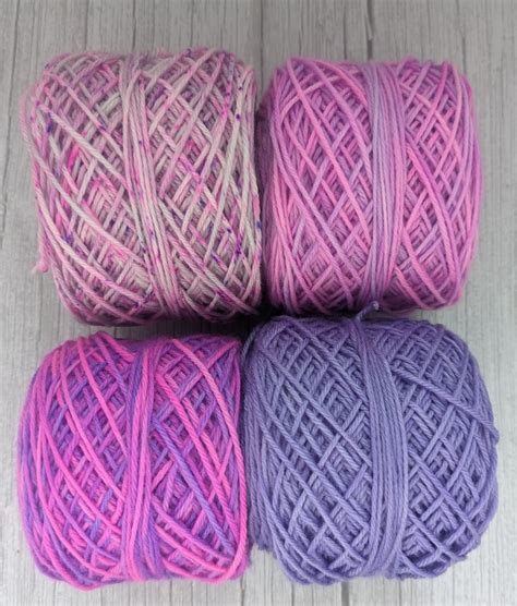 Briornate 4 Skein Fade Set Gradient Speckled Hand Dyed Yarn Pink